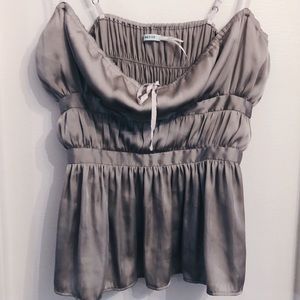 Urban Outfitters Kimchi Blue Grecian Peplum Blouse